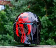 Medieval Star Wars The Black Series Mandalorian Steel Helmet Larp Costume Gift picture
