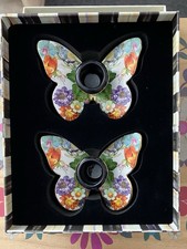 Mackenzie-Childs Flower Market Butterfly Candle Holders (Set of 2 in Gift Box) picture