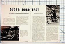 1964 Ducati Monza Road Test Article Magazine Print Ad Motorcycle Ephemera picture