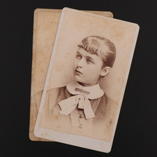 CDV Carte de Visite of a Young Lady from Fond Du Lac, Wisconsin #844 picture