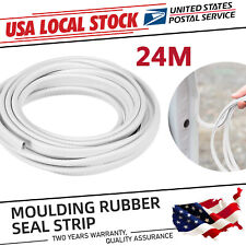 80Ft Car Edge White Trim Molding Rubber Seal Strip Protector Fit For Audi A4 picture