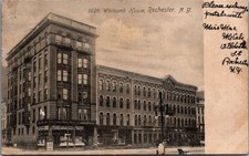1908 Rotograph Postcard Whitcomb House Rochester NY Vintage Street View picture
