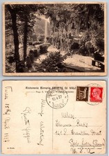 1937 Le Grotte di Induno Olona Varese Italy Waterfall RPPC Postcard picture