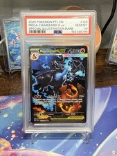 Pokemon TCG Mega Charizard X ex PSA 10 SIR Holo 125/094 Phantasmal Flames EN picture