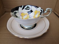 Vintage Paragon yellow daffodils flower teacup and saucer set (L.O.) picture