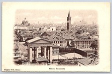Antique Italian Postcard MILANO Panorama Stoppani F.lli 1900s picture