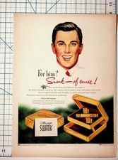 Vintage Swank Mens Cufflinks Tie Clip Ad Magazine Ephemera Attleboro MA picture
