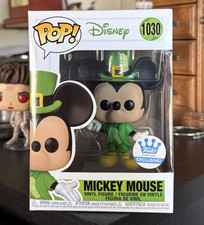 VAULTED Funko Pop Disney: MICKEY MOUSE #1030 St Patricks Day Funko Exclusive picture