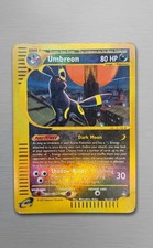 Reverse Pokemon Umbreon 41/147 Acquapolis ENG 2002 PV 80 Dark Holo picture