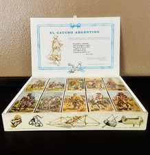 Vintage El Gaucho Argentino 20 Matchbox Presentation Set Enrique Rapela Rare picture