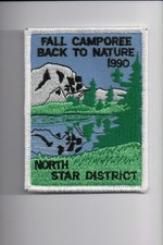 1990 North Star District Fall Camporee Back To Nature patch picture
