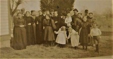 ANTIQUE 1899 CABINET PHOTO - LARGE ST. LOUIS MISSOURI GROUP PHOTO - 6.5