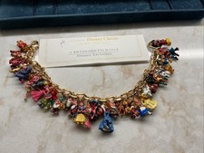Bradford Exchange Ultimate Disney Classic 37 Character Charm Bracelet 24KGP picture