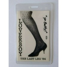Loverboy Backstage Concert Pass 1984 Original Rock Pop Music Yo Betty Last Leg picture