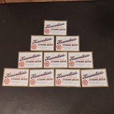 10 Vintage Hauenstein's New Ulm Strong Beer 12oz Beer Labels Breweriana picture