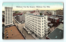 Oklahoma City Skyscrapers Oklahoma City Oklahoma 1940s Vintage Postcard E1 picture