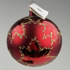 Christopher Radko Ruby Crimson Red Scarlett Christmas Ornament 4