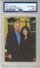 President Bill Clinton SIGNED AUTOGRAPH Monica Lewinsky Picture Cut PSA DNA COA picture