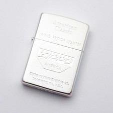 Vintage Zippo Logo Design Etching Silver Plating Japan Limited 1992 Oil Lighter picture