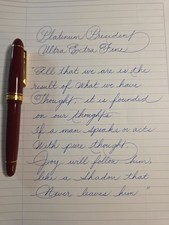 Platinum President Ultra Extra Fine 18k picture