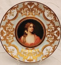 Royal Vienna Porcelain Gold Gilt Portrait Plate Wagner Beehive Rosenthal Antique picture