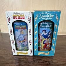 Vintage 1994 Walt Disney Classic Collector Series Glasses Dumbo & Snow White Box picture