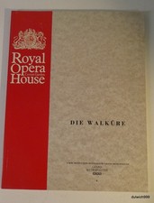 Royal Opera House Die Walküre 1989 Programme Wagner Gwyneth Jones René Kollo Jam picture