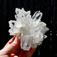 3.5in 322g Cosmic Lemurian Silver Quartz Crystal Starburst Cluster DT Dow Channe picture