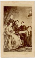 c1864 Civil War CDV Abraham Lincoln Family Engraving Copy Union Patriotic picture