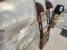 VINTAGE FOLDING WOOD BOAT LADDER picture