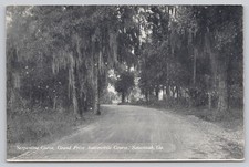 Savannah Georgia Grand Prize Automobile Course Curve Undivided Back Postcard picture