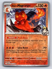Ethan's Magcargo 036/182 Rare Destined Rivals Pokemon Reverse Holo Near Mint picture
