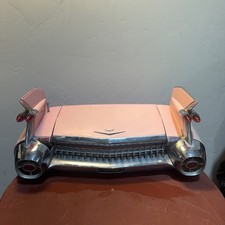 POPWORKS PINK CADILLAC 1959 ELDORADO RADIO/CASSETTE BOOMBOX parts only broken  picture
