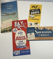 Vintage Travel Ephemera Lot Sheraton Avis Hertz picture