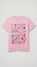Disney Parks Walt Disney World Christmas T-Shirt Minnie Mickey Holiday Pink 2026 picture