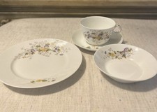 Antique T&V Limoges France Porcelain Tea Set 24pieces Cups Bowls Saucers Plates picture