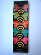 Vintage 1960s Blacklight Mobile Insect Wing Psychedelic Trippy Hippy Noveline Co picture
