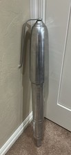 Vtg 1950s Giant 31” Cast Aluminum Fountain Pen Store Display Trade Sign Prop MCM picture