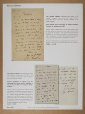 Charles Darwin Letters 2013 auction catalog pages picture