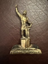 Vintage Vulcan Birmingham AL Cast Metal Statue Brass Finish Souvenir 4” picture