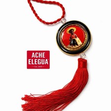 Elegua Eshu Spiritual Colgante – Handmade Red Tassel Pendant picture