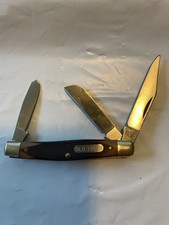 Vintage Schrade USA 340T Old Timer 3-Blade Folding Pocket Knife Nice Condition picture