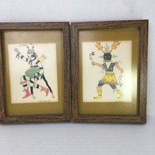 2 Original Painting by Native American Artist Romando Vigil, Tse-Ye-Mu picture