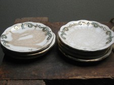 7 vintage tea saucers picture