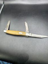 Vintage Western Boulder Colo 3 Blade Stockman Marshall Wells Viking Pocket Knife picture