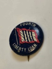 Original WW1 Fourth Liberty Loan Pinback Button picture