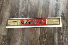 Johnson Sea Horse 3 decal 1929- Red White Black Gold A-45 3 HP outboard engine  picture