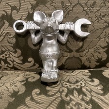 Rod the Rat Mechanic Hood Ornament Rat Rod Hot Rod Resin picture