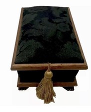 Adorable Vintage Trend Frames Wood Jewelry box Trinket Velvet With Tassel picture