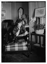 Photo:Galli-Curci Reading in Chair Interior Portrait ca. 1920s picture